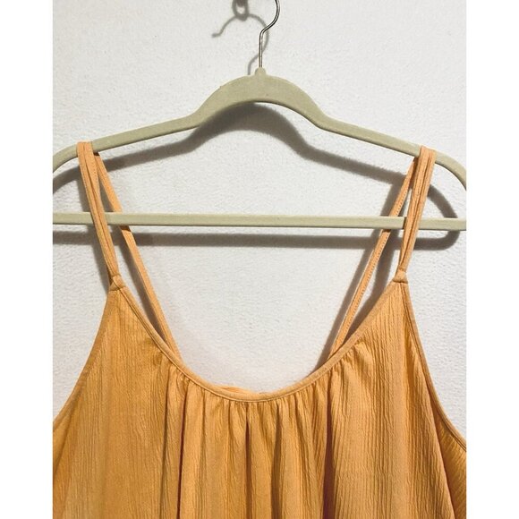 Old Navy Top Womens XXL Tall Orange Blossom Strappy Tie Back Tank Boho Beachy - Picture 3 of 7